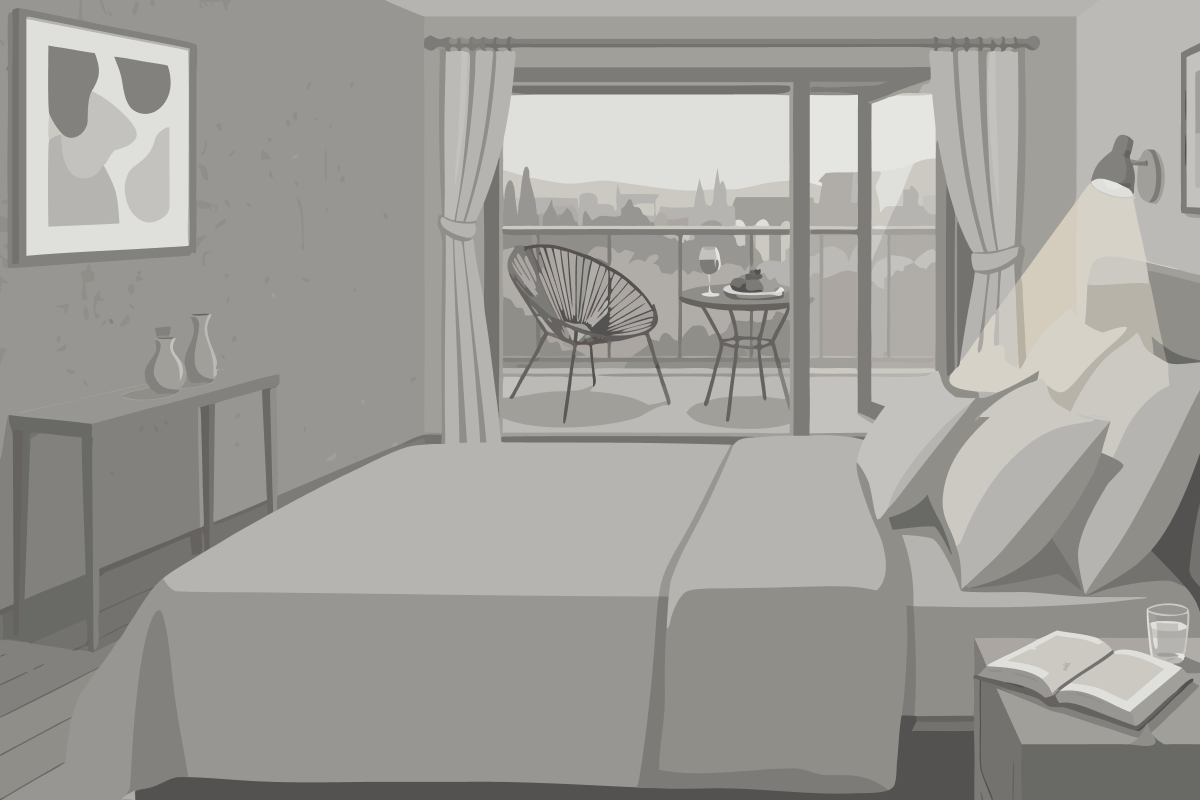 Superior Zweibettzimmer mit Gartenblick